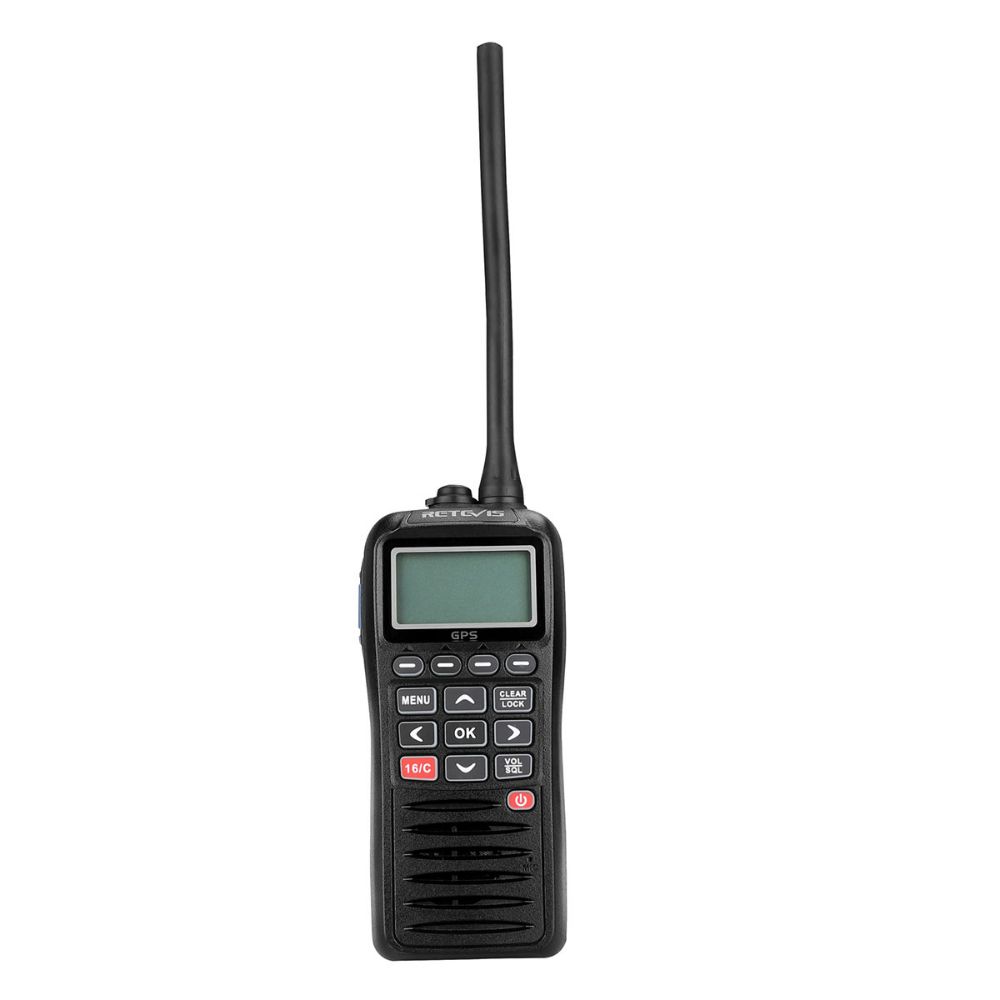 RM40 handheld VHF marine radio with a built-in DSC and GPS